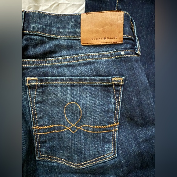 Lucky Brand Dark Blue Low Rise Flare Jeans - Picture 4 of 5